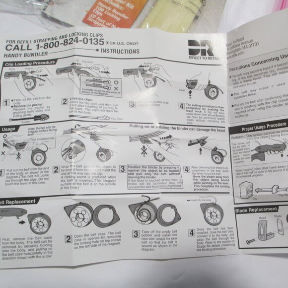 HANDY BUNDLER Original Endless Strapping Dispenser NEW COMPLETE SET - Picture 6 of 6